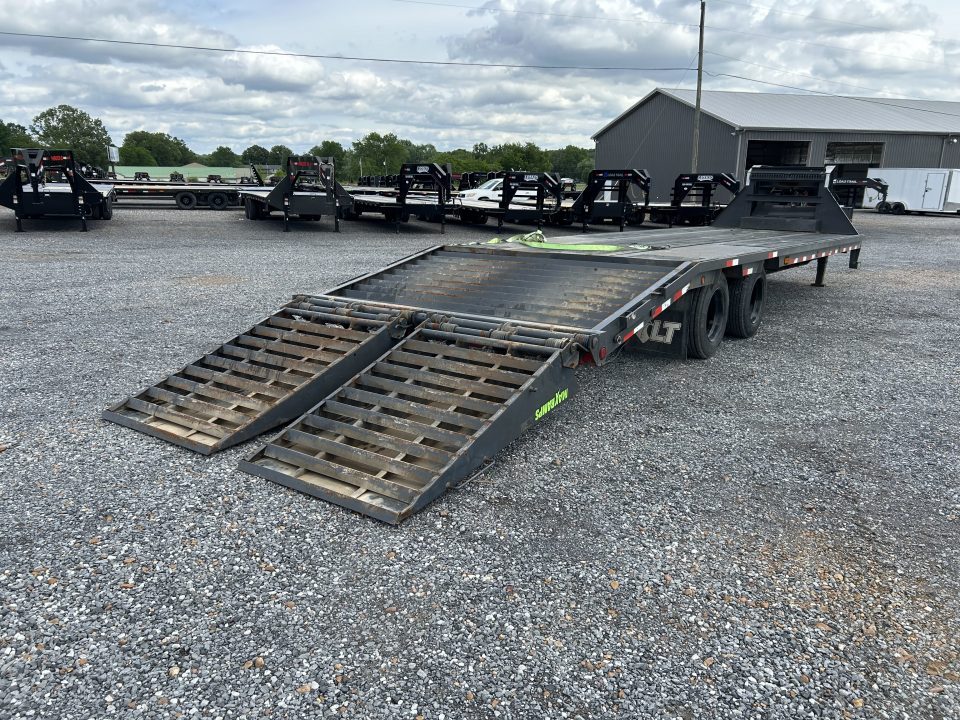Used 2020 Load Trail 102"X30' 40K GVWR Gooseneck Flatbed Trailer