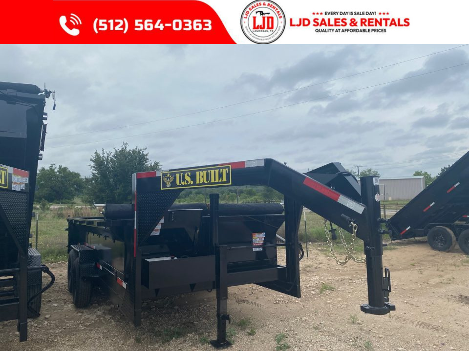 New 2026 US Built Gooseneck - 16 x 2 - 16K GVWR - Tarp - Dump Trailer