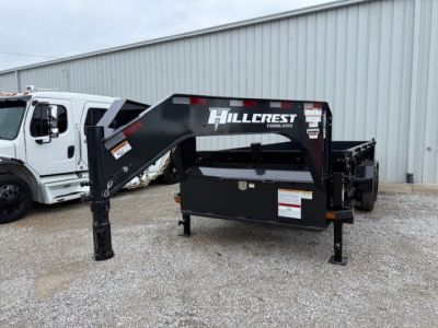 New HillCrest Dump 7x16 GN 2' 17,600 GVWR W/ HD Tube Ramps