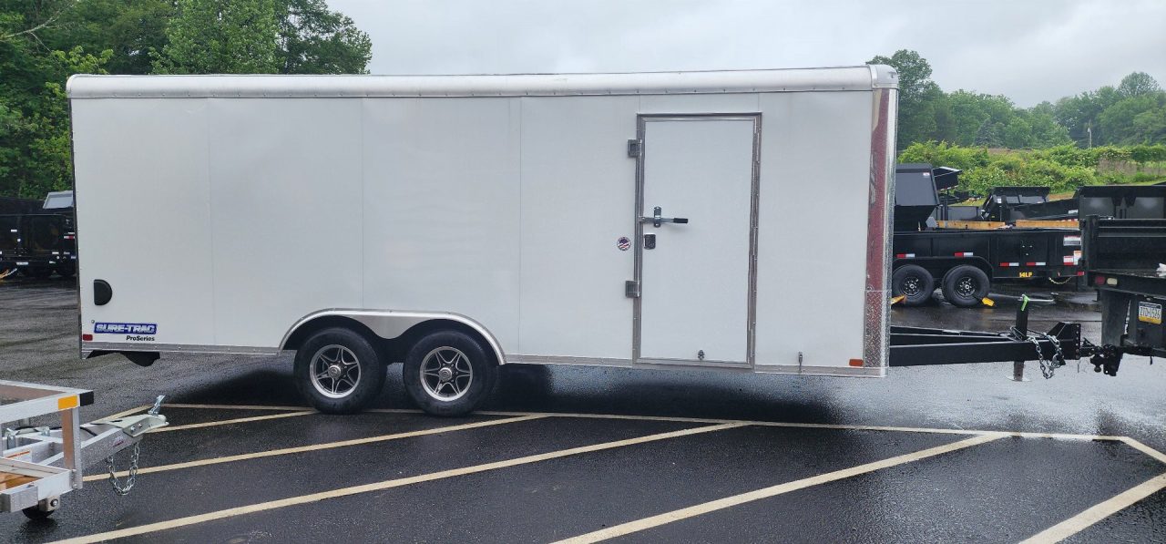 New 8.5 x 20 Sure-Trac Landscape Pro Round Top Cargo 10k/ Enclosed Car Trailer