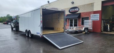 New 8.5 x 20 Sure-Trac Landscape Pro Round Top Cargo 10k/ Enclosed Car Trailer