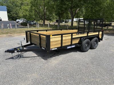 New 2026 Sure-Trac 7x14 7k 3 Board Utility Trailer