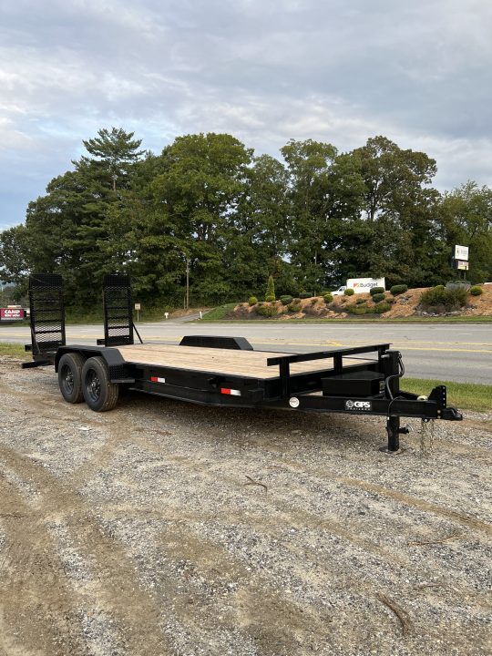 New 2026 GPS Trailers / EH Series / 82" Wide x 20' Long / 8 ton Capacity / 5' Ramps / PT Wood Floor / True 8 K Axles not Hybrid Axles / 215/75R17.5" Tire and Wheels / Toolbox