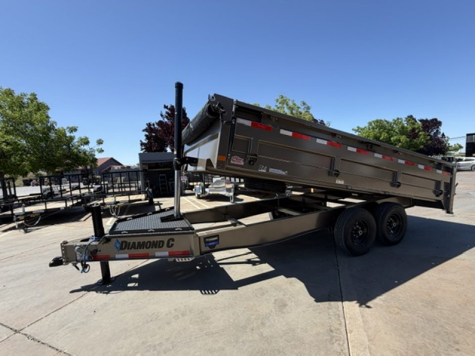 New 2026 Diamond C Trailers DOD207L16X96 8FT X 16FT 15.5K GVW Dump Trailer