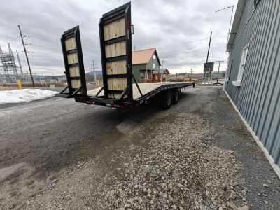New Quality Pro Grade Pintle Deckover - 25' / 25K GVWR / Wood Filled Ramps