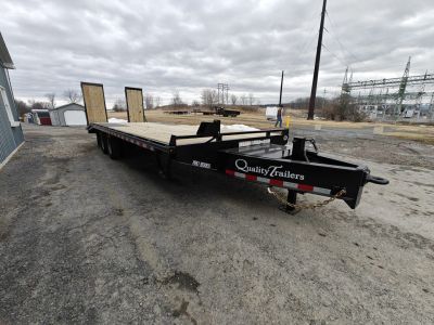 New Quality Pro Grade Pintle Deckover - 25' / 25K GVWR / Wood Filled Ramps