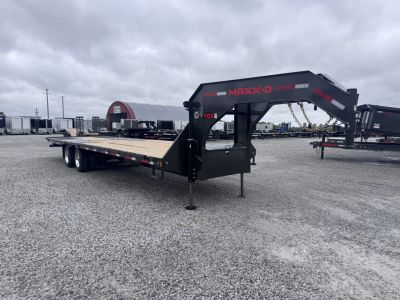New 2026 MAXX-D 32' YDX Hydraulic Dovetail Gooseneck Equipment Trailer