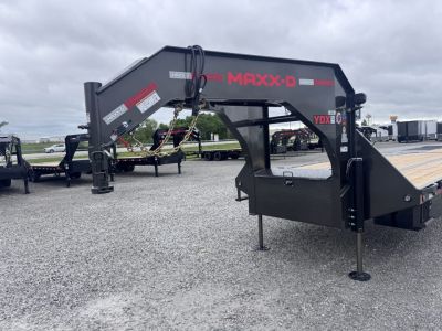 New 2026 MAXX-D 32' YDX Hydraulic Dovetail Gooseneck Equipment Trailer