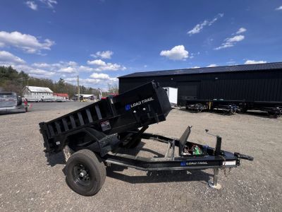 New 2026 LOAD TRAIL 5X8- 5200lb single axle Dump Trailer/ Ramps / 2-way gate- 5200gvw
