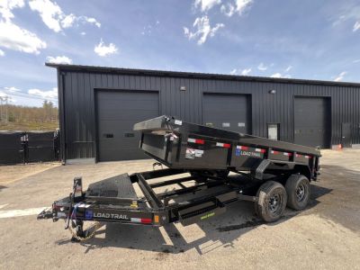 New 2026 Load Trail 7x14 Dump Trailer-HD/ 24'' Sides/ 8" I beam frame/ Tarp kit & Ramps - 14k GVW