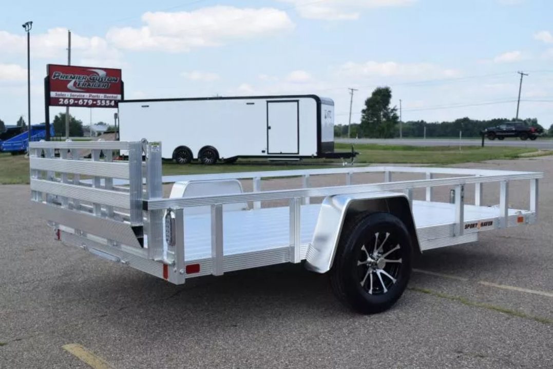 New SPORT HAVEN 6x12 DELUXE SERIES UTILITY TRAILER w/ BI-FOLD RAMP GATE