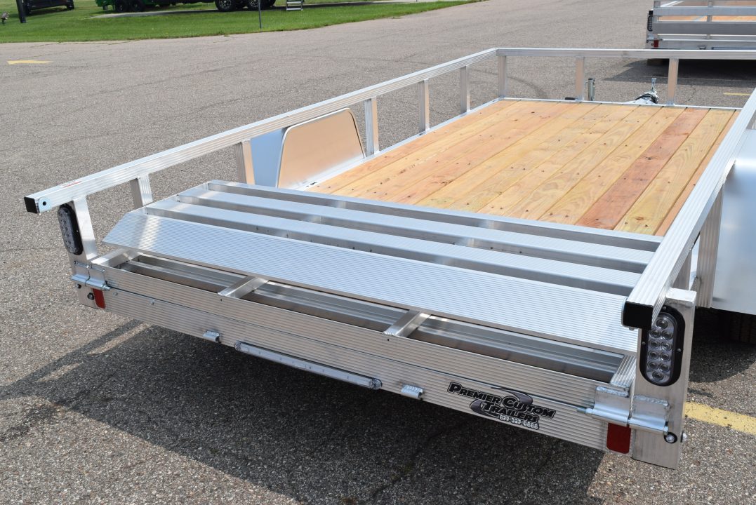 New 2026 Sport Haven 6x12 Aluminum Utility Trailer W/ BI-FOLD RAMP GATE