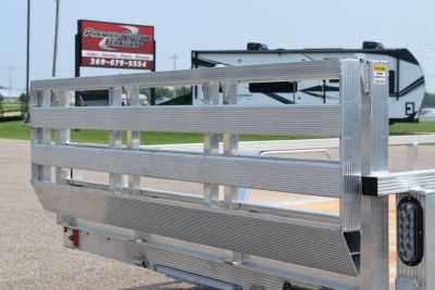 New 2026 Sport Haven 6x12 Aluminum Utility Trailer W/ BI-FOLD RAMP GATE