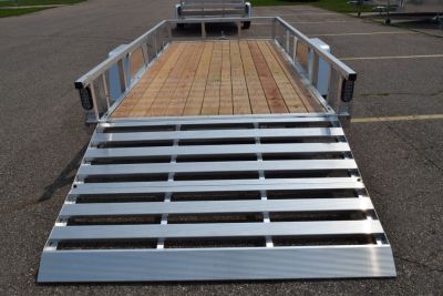 New 2026 Sport Haven 6x12 Aluminum Utility Trailer W/ BI-FOLD RAMP GATE