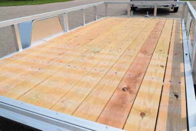 New 2026 Sport Haven 6x12 Aluminum Utility Trailer W/ BI-FOLD RAMP GATE
