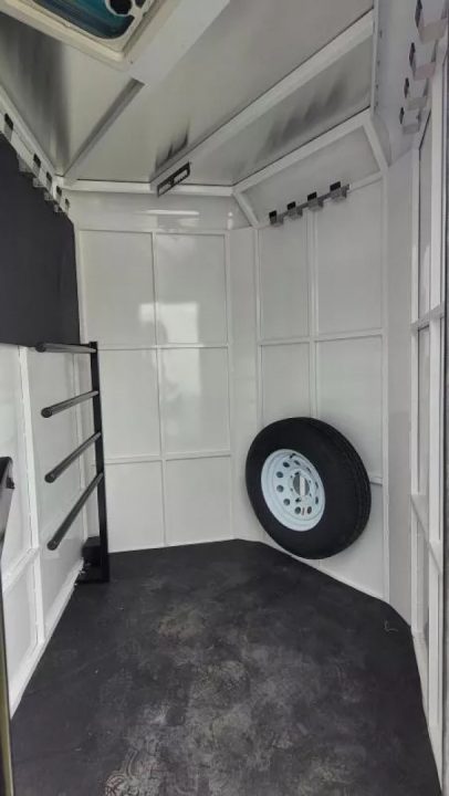New 2027 Trails West Adventure MX II 2H-Grey-Swing out saddle rack-Water Tank-7' Tall Horse Trailer
