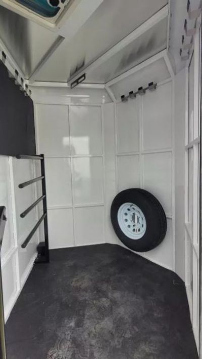 New 2027 Trails West Adventure MX II 2H-Grey-Swing out saddle rack-Water Tank-7' Tall Horse Trailer