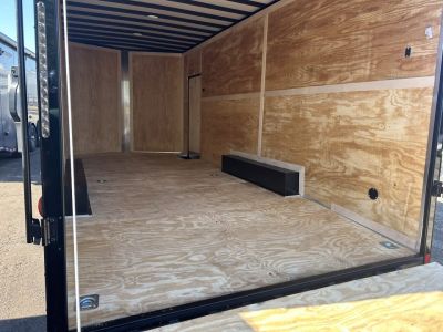 New 2026 Homesteader Trailer 24 FT ENCLOSED CAR HAULER 7 INT HT BLACK WITH BLACK OUT TRIM REAR SPOILER 10K GVWR