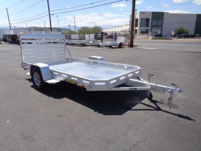 New 2027 Aluma * 7712H-S-BT * 12Ft Single Axle 3k Utility Trailer