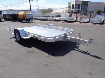 New 2027 Aluma * 7712H-Tilt-S * 12Ft Single Axle 3k Tilt Utility Trailer