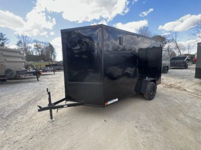 New 2026 Homesteader Trailer / 612IS / 6' wide x 12' Long / 32" Side Door / Ramp Rear Door / .030 Black Aluminum w/ Black Out Pkg