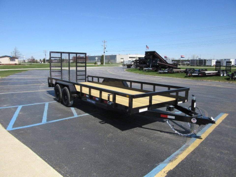 New 2026 Sure-Trac 7 x 20 ST-UTT8220-100 Utility Trailer 10K / Reinforced Lader Gate