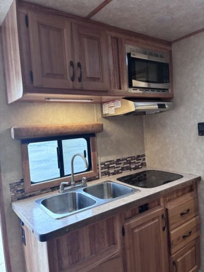 Used 2016 Bison Trailers 3H LQ Horse Trailer