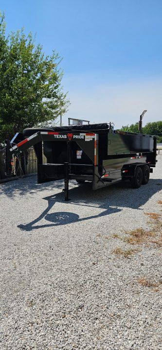 New 2026 Texas Pride Trailers Gooseneck 7x16x4 Tandem Axles Dump Trailer - 8K Axles- UPGRADES!!