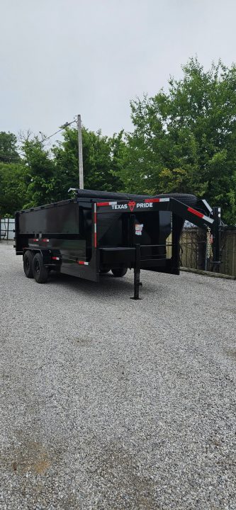 New 2026 Texas Pride Trailers Gooseneck 7x16x4 Tandem Axles Dump Trailer - 8K Axles- UPGRADES!!