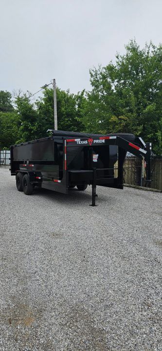 New 2026 Texas Pride Trailers Gooseneck 7x16x4 Tandem Axles Dump Trailer - 8K Axles- UPGRADES!!