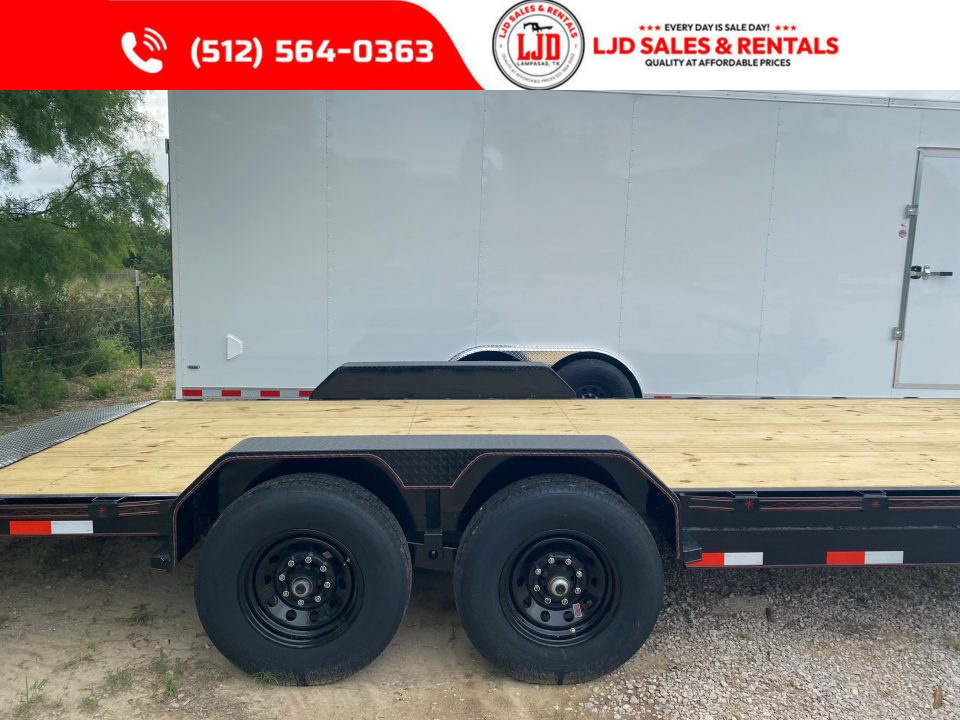 New 2026 Triple R - 83x20 - 14K GVWR Car/Equipment Trailer - Dexter Axles