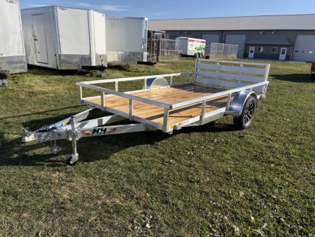 New 2026 H&H Trailers 82x12 Aluminum Rail Side Utility