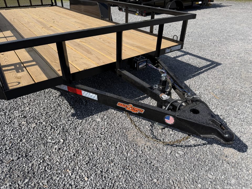 New 2026 Down 2 Earth Utility Trailer 76X14 SPRING ASSIST FOLD FORWARD GATE