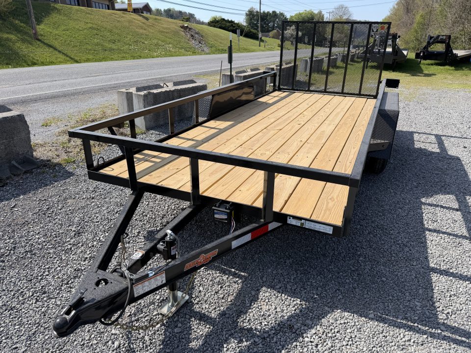 New 2026 Down 2 Earth Utility Trailer 76X14 SPRING ASSIST FOLD FORWARD GATE