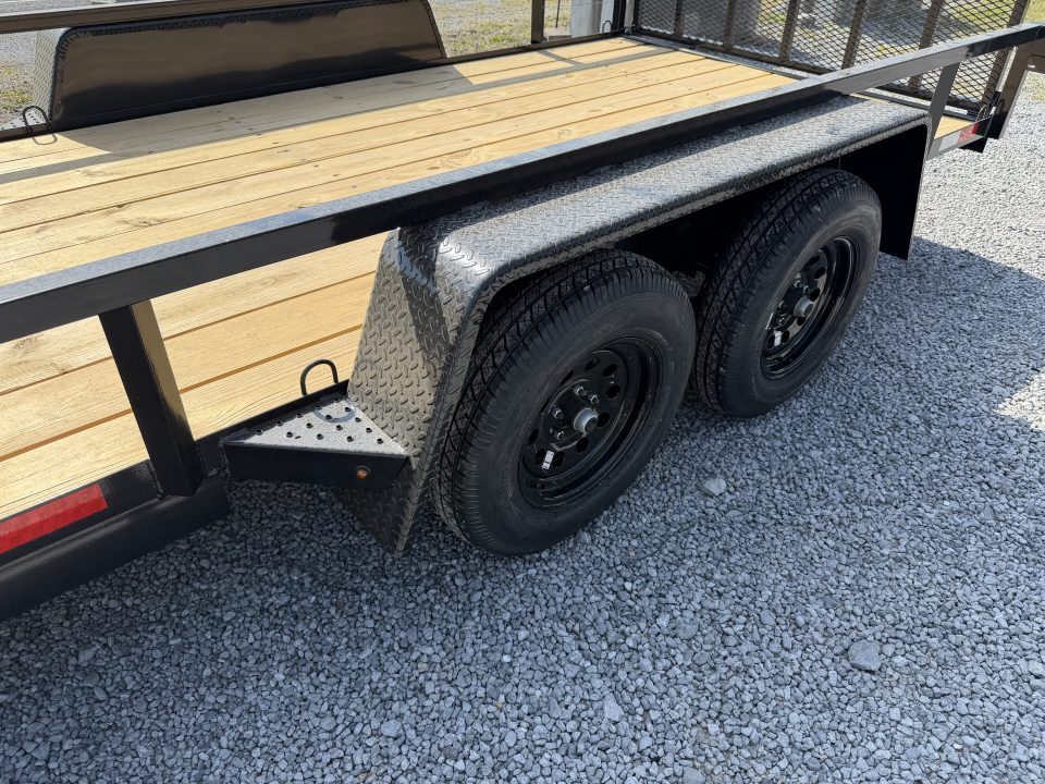 New 2026 Down 2 Earth Utility Trailer 76X14 SPRING ASSIST FOLD FORWARD GATE