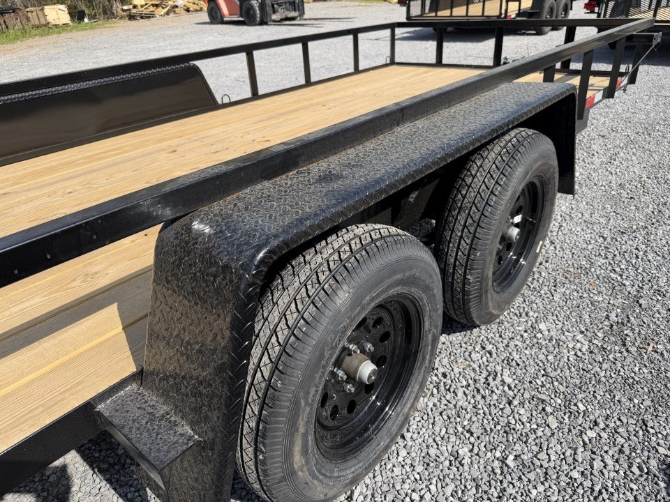 New 2026 Down 2 Earth Utility Trailer 76X14 SPRING ASSIST FOLD FORWARD GATE