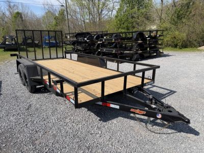 New 2026 Down 2 Earth Utility Trailer 76X14 SPRING ASSIST FOLD FORWARD GATE
