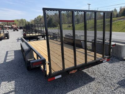 New 2026 Down 2 Earth Utility Trailer 76X14 SPRING ASSIST FOLD FORWARD GATE