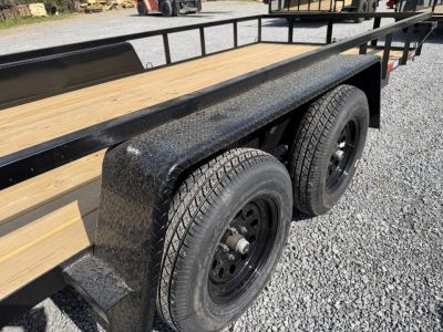 New 2026 Down 2 Earth Utility Trailer 76X14 SPRING ASSIST FOLD FORWARD GATE