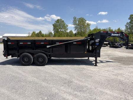 New 2026 Diamond C Trailers LPT208L16X81 (81" X 16') 18K (Pacesetter Ed.) Telescopic Gooseneck Dump Trailer