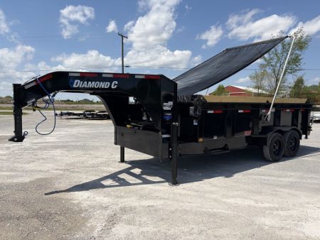 New 2026 Diamond C Trailers LPT208L16X81 (81" X 16') 18K (Pacesetter Ed.) Telescopic Gooseneck Dump Trailer