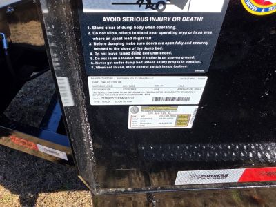 New 2026 Southern Utility 6 x 12 x 2 - 12K Dump Trailer
