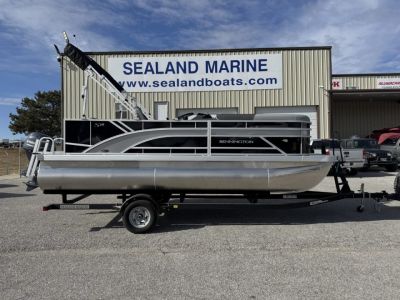 Used 2025 Bennington 18 S Cruise Pontoon Boat Narrow Beam