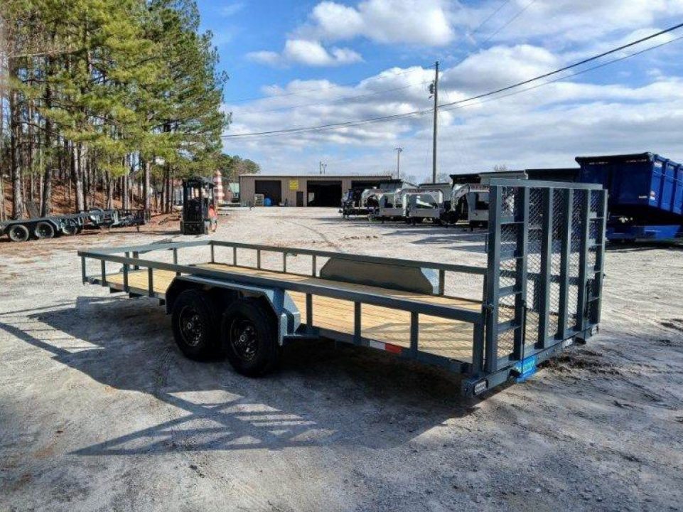 New 2026 10K GPS 7X20 TANDEM AXLE UTILITY TRAILER WITH HD GATE AND HD JACK