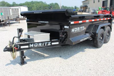 New 2026 Moritz 6' 10" x 12' Heavy Commercial DLH Series Dump Trailer - 14000# GVW