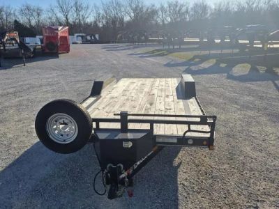 Used 2021 Delco Trailers 102x20 14K Delco w/ Drive Over Fenders/ 2' Dove/ Slide Out Ramps