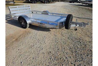 New 2026 H and H 76X12 SINGLE AXLE ALUMINUM LO-SIDE UTILITY W/BI FOLD GATE
