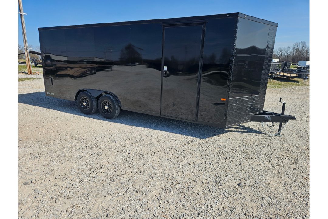 New 2026 Rock Solid Cargo 8.5X20 TANDEM 10K CARGO W/.080 SCREWLESS EXTERIOR 6'6" HEIGHT BLACKOUT TRIM & RAMP DOOR *HAIL DISCOUNT*