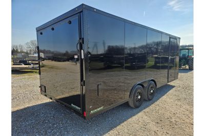New 2026 Rock Solid Cargo 8.5X20 TANDEM 10K CARGO W/.080 SCREWLESS EXTERIOR 6'6" HEIGHT BLACKOUT TRIM & RAMP DOOR *HAIL DISCOUNT*