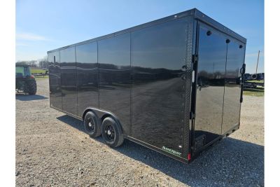 New 2026 Rock Solid Cargo 8.5X20 TANDEM 10K CARGO W/.080 SCREWLESS EXTERIOR 6'6" HEIGHT BLACKOUT TRIM & RAMP DOOR *HAIL DISCOUNT*